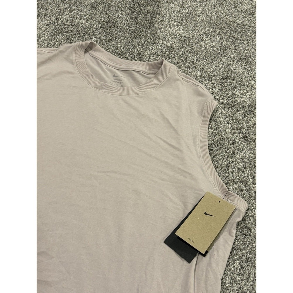 New Nike Women's One Relaxed‎ Dri-FIT Tank Top Mauve Size XL Lightweight Shirt
